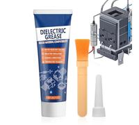 Grasa de contacto eléctrico - Lubricante dieléctrico | Resistente al agua resistente al calor - con cepillo para bisagras de puerta de vehículos, remolques, camiones, camionetas, barcos, hogar, I
