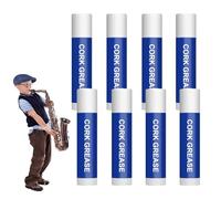 Grasa De Corcho, 8 Piezas Grasas Para Clarinete, Cork Grease, Barras De Grasa De Corchos, Para Juntas De Saxo, Clarinete Y Flauta Fácil De Aplicar Y Lubricación Duradera