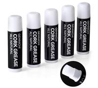 Grasa de corcho para clarinete, paquete de 5, grasa de corcho totalmente natural para clarinete, saxofón alto/tenor y oboe, accesorios de instrumentos de viento de madera