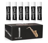 Grasa de corcho versátil - 6 unidades de grasa para saxofón, grasa eficaz para corchos de flauta, clarinete del tubo lubricante para saxofón, clarinete bajo, suministro de flauta