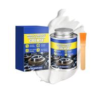 Grasa De Litio | 100 Gramos De Grasa Blanca Multiusos Con Cepillo | Lubricante Para Vías Férreas - Cadenas Cojinetes Bisagras Aplicaciones Industriales Marinas Puertas Ventanas Motores