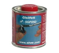 Grasa deslizante, para montaje de tornillos de corte con tubos de acero y acero inoxidable, lata de 250 g, sin silicona, apto para alimentos.