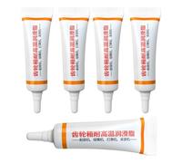 Grasa Lubricante para Desbrozadoras, 5 Unidades Grasa Multiusos para Engranajes, Aceite Lubricante con Boquilla Roscada Accesorios para Herramientas de Jardín Uso Diario en Hogar y Jardinería