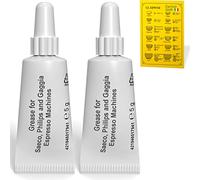 Grasa para máquina de café espresso, tubo de aceite de café de 5 g para máquinas de expresión Saeco HD8869, Phillips y Gaggia, kit de mantenimiento Philips Saeco para limpieza y lubricante