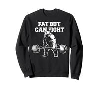 Grasa Pero Puede Combatir Gimnasio Entrenamiento Cardio Oso Culturismo Sudadera