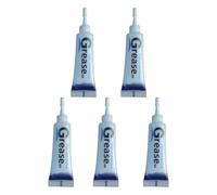 Grasa protectora para cremallera - Juego de 5 protectores de cremallera, aceite para cremallera evita ruidos inusuales | Grasa para cremalleras de bolsas