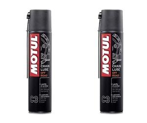 Grasa Spray Para Cadena Motul C3 Chain Lube Off Road - 2x 400ML
