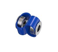 GRASAKY 1 conector de junta universal D23 L24 for impresora 3D CNC, servomotor, codificador de 8 fuentes, acoplador de bucle doble, acoplamiento de eje flexible Ranurado Elástico(6mm to 7mm)