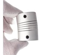 GRASAKY 1 pieza D16L23 Acoplador de eje de motor paso a paso 3 mm 4 mm 5 mm 6 mm 6,35 mm Acoplamiento de aluminio flexible for máquina de grabado de impresora 3D Ranurado Elástico(5x5mm)