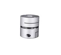 GRASAKY 1 pieza D26 L26 Acoplador de eje flexible Abrazadera de diafragma simple de aluminio for acoplamiento de servomotor de impresión 3D Ranurado Elástico(9.525x9.525mm)