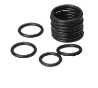 GRASAKY 100 piezas de anillo de sellado de goma NBR impermeable de 3,5 mm de diámetro de alambre de 3 mm a 15 mm de diámetro interior, junta tórica de goma, junta de anillo negra Fontanería redonda(ID