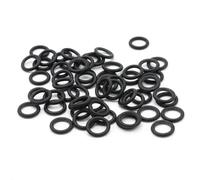 GRASAKY 100 Uds junta tórica de goma negra diámetro de alambre de 1,5mm arandelas de sello de aceite de caucho de nitrilo junta de sellado de diámetro interior de 7mm a 13mm Fontanería redonda(ID 12.5