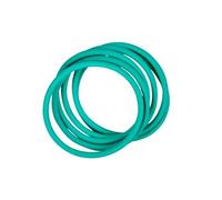 GRASAKY 5 uds FKM O Ring 2,65mm diámetro del alambre junta de anillo de sello de goma de flúor 75mm a 100mm diámetro interior arandela de anillo O verde Fontanería redonda(87.5mm ID)