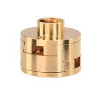 GRASAKY Acoplador Circular de reparación de impresora 3D, acoplador de eje Z, conector de acoplamiento T8 de Metal con tuerca roscada, 1 ud. conectar junta