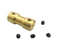GRASAKY Acoplador de eje de latón, 2mm, 2,3mm, 3,17mm, 3mm, 4mm, 5mm, 6mm, conector de Motor acoplador de eje, 1 ud. conectar junta(3mm x 2.3mm)