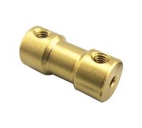 GRASAKY Acoplamiento de eje de Motor Flexible de latón D9 L20, 2mm, 2,3mm, 3mm, 3,17mm, 4mm, 5mm, 6mm, conector de transmisión de Motor acoplador de orificio, 1 Uds. conectar junta(3mm to 4mm)