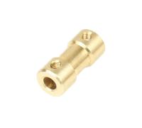 GRASAKY Acoplamiento de eje de Motor rígido de latón, 2mm, 2,3mm, 3mm, 3,17mm, 4mm, 5mm, 6mm, 6,35mm, conector de transmisión de Motor con tornillo, 1 ud. conectar junta(3mm to 4mm)