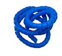 GRASAKY Funda Espiral Flexible de 1 Metro, Organizador de Cables de Gran diámetro, Tubo Protector for Cables, tuberías y mangueras. Funda Protectora(Blue,ID 25mm)
