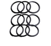 GRASAKY Junta tórica NBR de 2,65mm de diámetro de alambre, junta de anillo de sellado de resistencia al aceite de 25mm a 30mm de diámetro interior, arandela de sellado redonda negra, 10 Uds. Fontanerí
