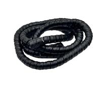 GRASAKY Manguito Protector en Espiral de PVC de 2 Metros for enrollar Cables de tuberías de Aceite, Apto for diámetros Interiores de 18 mm a 28 mm. Funda Protectora(Negro,ID 20mm)