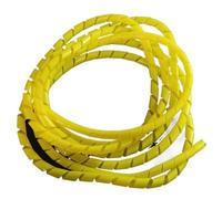 GRASAKY Organizador de Cables en Espiral de PE de 5 Metros, con Tubo de Alambre de 4 mm a 25 mm for una organización eficiente. Funda Protectora(Yellow,OD 8mm)