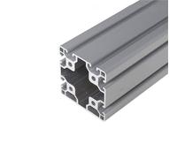 GRASAKY Perfil de aluminio de 1 metro de largo, 80 x 80 mm, estándar europeo 8080, marco cuadrado con sello simple for soporte de estante de cerca industrial. Marco