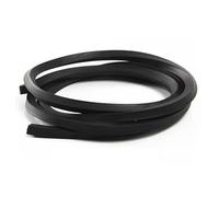 GRASAKY Tira de caucho fluorado cuadrada negra que no forma espuma Sello de cordón de caucho fluorado Resistente a la corrosión por ácidos y álcalis Alta temperatura y aceite Tiras para esquinas(6x6mm