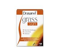 DRASANVI GRASS 3QM - Garcinia Cambogia + Chitosan + Naranja Amarga + Vitamina C - Contribuye al metabolismo de los macronutrientes - SIN GLUTEN - 45 comprimidos de 600mg