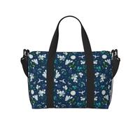 Grass And Dove - Bolsa de viaje para hombre, bolsa de viaje para fin de semana, bolsa deportiva para gimnasio, Negro -, Talla única