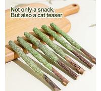 Grass Cat Molar Rod - Teeth Cleaning Stick, Organic Catnip Chew , Natural dentl Care Treat, Breath Freshening Snack | herbaal esence with hairbal Control Effect for Indoor Kitten Play Training