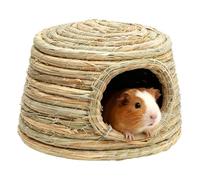 Grass House - Conejera de interior tejida a mano, transpirable, para conejos de interior, para gatos domésticos al aire libre, animales pequeños, hámsters de pollo