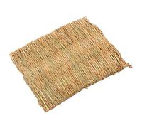 Grass Mat, Woven Scratching Bedding, Chew Toy, Soft Resting Mat, Multi-Use Animal Sleeping Pad and Play Area for Home Comfort, Enriquement, Small Pets, Bunnies, 11.02x15.75x0.39 in