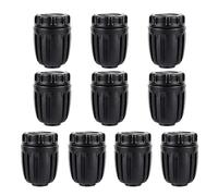 Grasslandy 10 Piezas Goteros para Riego de Aleación de Aluminio,Color Negro