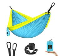 Grassman Hamaca Pequeña para Niños para Acampar Hamaca Portátil para Niños Niñas Niños Mochila Ultraligera Mini Hamacas con Correas Un Paquete Cielo Azul