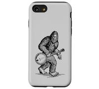 ¡Grassquatch! Música Vintage de Banjo de Bigfoot y Bluegrass Carcasa para iPhone SE (2020) / 7/8
