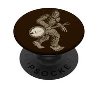 Grassquatch! Vintage Bigfoot & Bluegrass Banjo Music PopSockets PopGrip Adhesivo