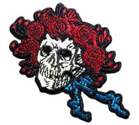 Grateful Dead Bertha - Parche tejido para planchar (talla única) (rojo/blanco/azul)