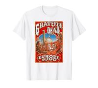 Grateful Dead Europe 1990 Poster Vintage Band Camiseta