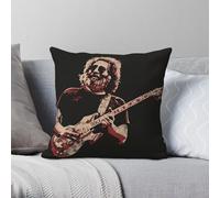 Grateful Dead Jerry Garcia Live - Funda de almohada de poliéster y lino, terciopelo, con cremallera, decorativa, para habitación