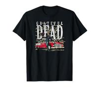 Grateful Dead Skeleton with Classic Car Vintage Band Camiseta