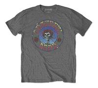 Grateful Dead - T-Shirt # L Unisex Grey # Bertha Circle Vintage Wash