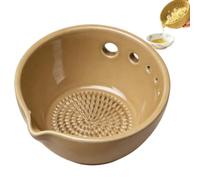 Grating Bowl - 2 en 1 Resin Small Grinder | Multipurpose Grating Plate Kitchen Tools | Ginger Vegetable Garlic Crusher, Manual Mill, Kitchen Apartment Baking Cooking Grinding Gadget