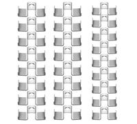 Grating Clips, Saddle Clamp Fastening Hardware, 25 Pieces Industrial Flooring Clip Set with Design, Mezzanine Walkway Accessory, Stair Tread Outdoor Sewer Tool City Road Parking Lot Use