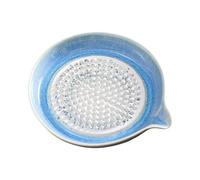 Grating Plate, Ceramic Handmade Kitchen Tool Ginger Garlic Grinder Plate Feature, Multi Purpose Food Grater for Onion Lemon Fruits Vegetables Chocolate Meal Prep Home Kitchen Cooking Use