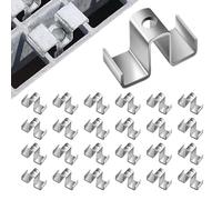 Grating Saddle Clip,25 piezas galvanizadas resistentes a la intemperie herrajes para plataformas de puente, montajes, pasarelas, suelos industriales, intermedios