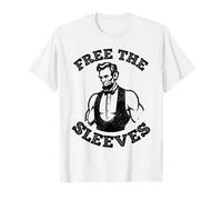 Gratis Las Mangas Divertido Abraham Lincoln Camiseta