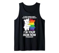 Gratis Mamá Abrazo Mamá Oso Orgullo Arco Iris Queer Lesbianas Gay LGBT Camiseta sin Mangas