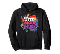 Gratis Mamá Abrazos LGBTQI Mes del Orgullo Aliado Sudadera con Capucha