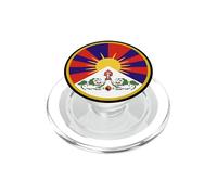 Gratis Tibet Bandera Tibetana Emblema Roundel Restaurar Dalai Lama PopSockets PopGrip para MagSafe