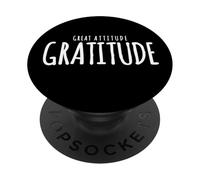Gratitud: Gran Abundancia de Actitudes - Afirmaciones Inspiradoras PopSockets PopGrip Adhesivo